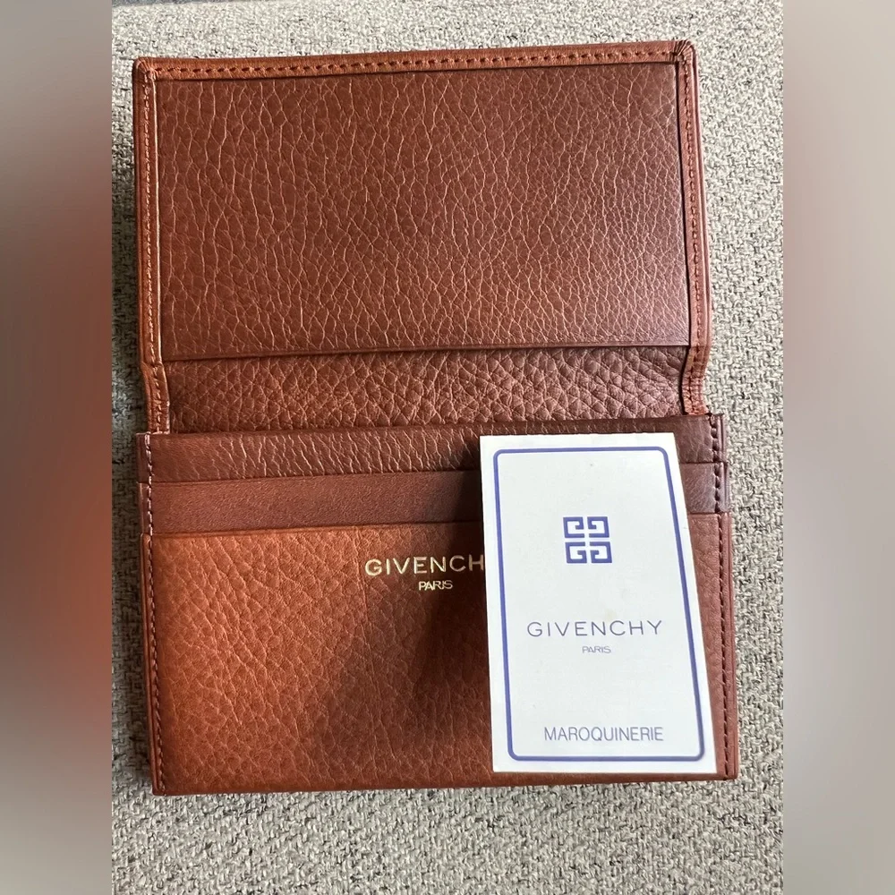 Givenchy leather card wallet